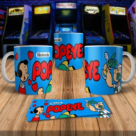 Popeye 8Bit Arcade Retro Gaming Mug - Fun & Unique Design