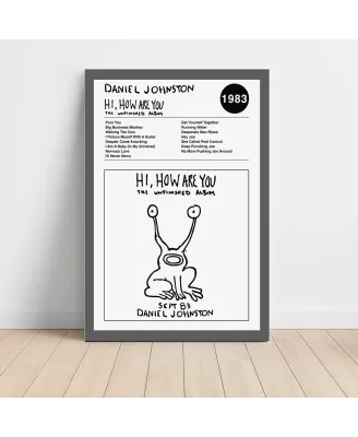 Daneil Johnston - Hi How Are You Fine Art Album Poster