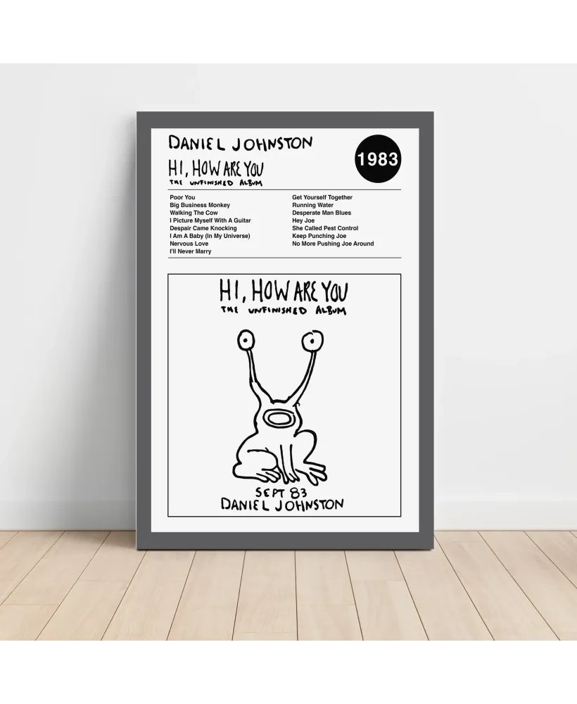 Daneil Johnston - Hi How Are You Fine Art Album Poster