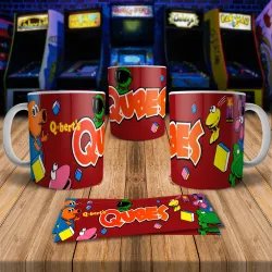 QBert 8Bit Arcade Retro Gaming Mug 4 - Perfect for Gamers!