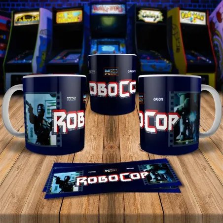 Robocop 8Bit Arcade Retro Gaming Mug - Perfect for Gamers!