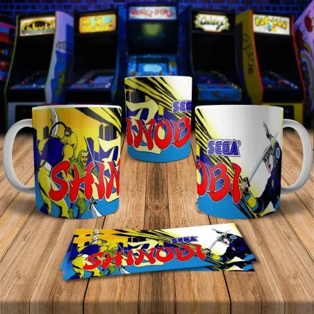 Shinobi 8Bit Arcade Retro Gaming Mug - Level Up Your Sip!