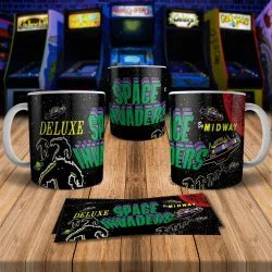 Space Invaders Deluxe 8Bit Arcade Retro Gaming Mug