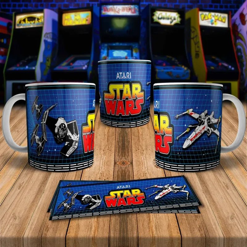 Star Wars 8Bit Arcade Retro Gaming Mug 1 - Perfect for Fans!