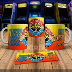 Street Fighter II Champion Edition 8Bit Arcade Retro Gaming Mug