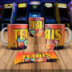 Tetris 8Bit Arcade Retro Gaming Mug 1 - Perfect for Gamers!