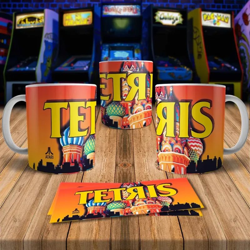 Tetris 8Bit Arcade Retro Gaming Mug 1 - Perfect for Gamers!