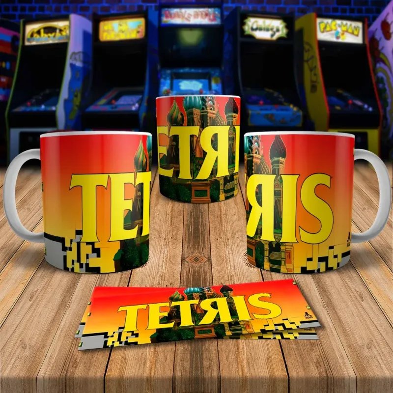Tetris 8Bit Arcade Retro Gaming Mug 2 - Perfect for Gamers!