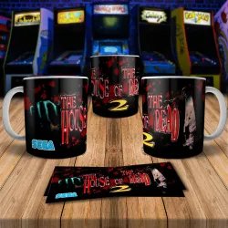 Retro Arcade Gaming Mug : The House Of The Dead 8Bit Design
