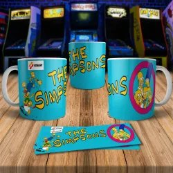The Simpsons 8Bit Arcade Retro Gaming Mug - Fun & Unique!