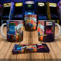 Teenage Mutant Ninja Turtles Turtles In Time 8Bit Arcade Retro Gaming Mug