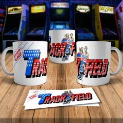 Track & Field 8Bit Arcade Retro Gaming Mug - Fun & Unique!
