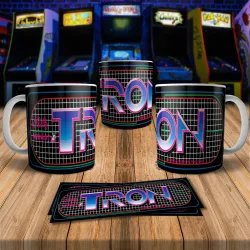 Tron 8Bit Arcade Retro Gaming Mug - Perfect for Gamers!