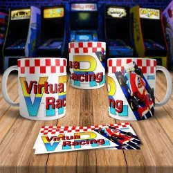 Virtua Racing 8Bit Arcade Retro Gaming Mug - Perfect Gift!