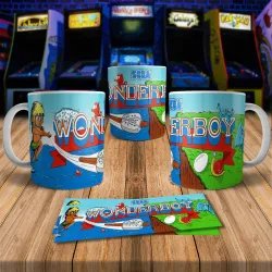 Wonder Boy 8Bit Arcade Retro Gaming Mug - Level Up Your Sip!