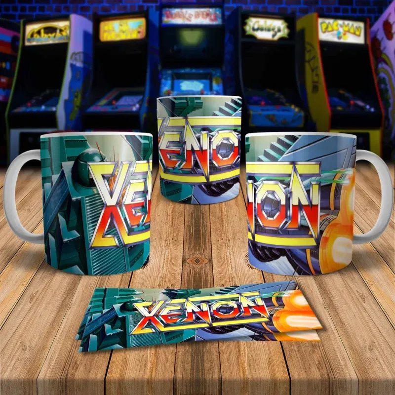 Xenon 8Bit Arcade Retro Gaming Mug - Level Up Your Sips!