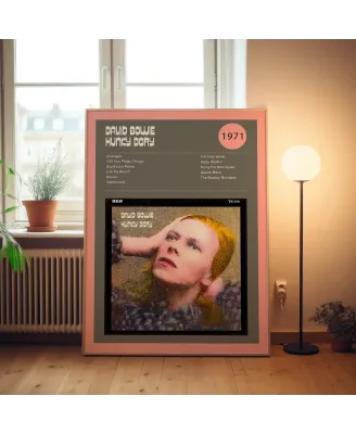 David Bowie – Hunky Dory Fine Art Album Poster - Music Wall Decor