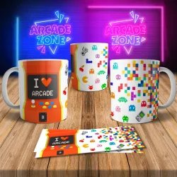 Arcade Themed 8Bit Arcade Retro Gaming Mug 3