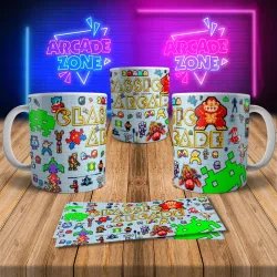 Arcade Themed 8Bit Arcade Retro Gaming Mug 4