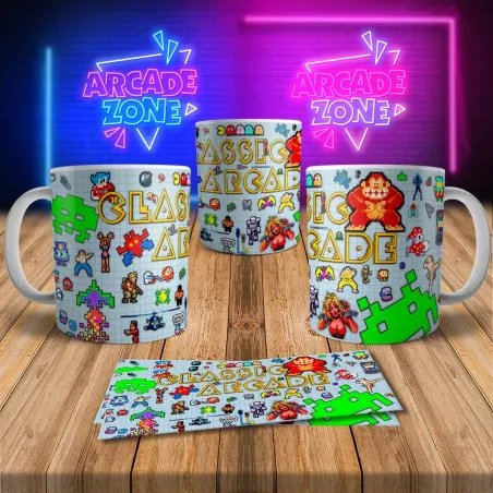Arcade Themed 8Bit Arcade Retro Gaming Mug 4