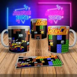 Battle City 8Bit Arcade Retro Gaming Mug - Level Up Your Sip!