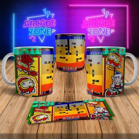 Dig Dug 8Bit Arcade Retro Gaming Mug 2 - Perfect for Gamers!