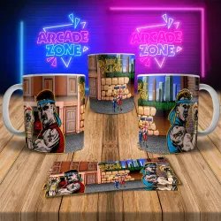 Double Dragon 8Bit Arcade Retro Gaming Mug 3 - Perfect Gift!