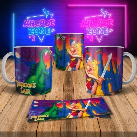 Dragons Lair 8Bit Arcade Retro Gaming Mug 3 - Perfect Gift!