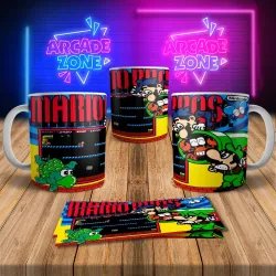 Mario Bros 8Bit Arcade Retro Gaming Mug 2 - Perfect Gift!