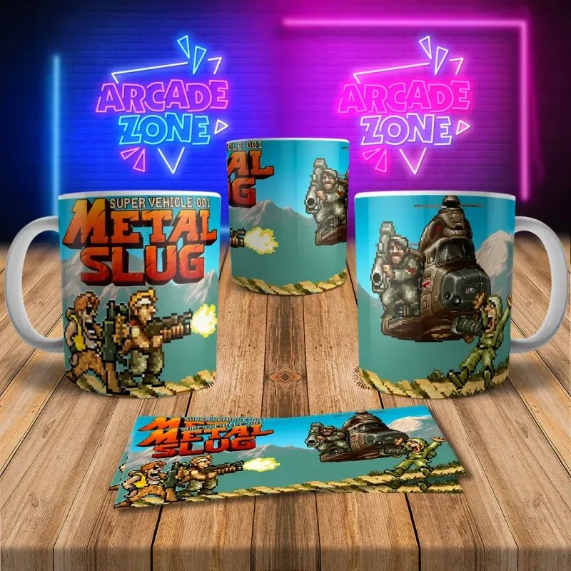 Metal Slug 8Bit Arcade Retro Gaming Mug 2 - Perfect Gift!