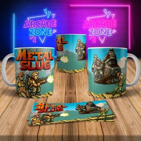 Metal Slug 8Bit Arcade Retro Gaming Mug 2 - Perfect Gift!