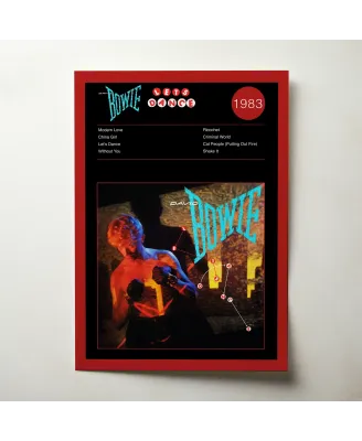 David Bowie – Let's Dance Fine Art Album Poster