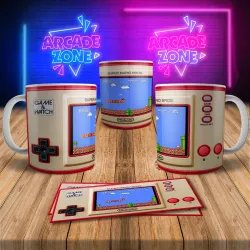 Nintendo Themed 8Bit Arcade Retro Gaming Mug 3 - Level Up