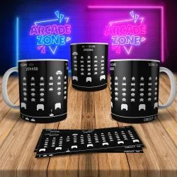 Space Invaders 8Bit Arcade Retro Gaming Mug 2 - Fun & Unique!
