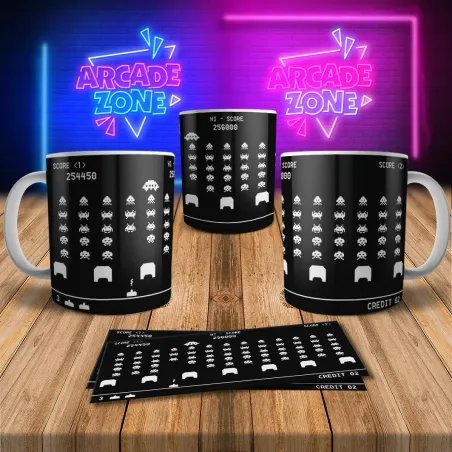 Space Invaders 8Bit Arcade Retro Gaming Mug 2 - Fun & Unique!