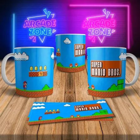Super Mario 8Bit Arcade Retro Gaming Mug 1 - Level Up Your Sip!