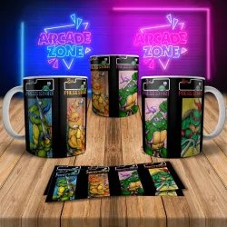 Teenage Mutant Ninja Turtles  8Bit Arcade Retro Gaming Mug 2