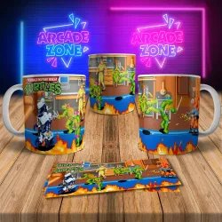 Teenage Mutant Ninja Turtles 8Bit Arcade Retro Gaming Mug 3