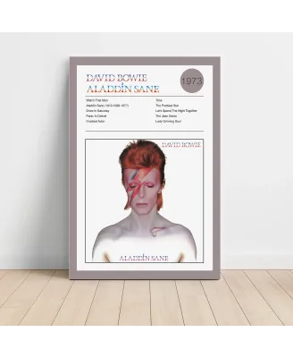 David Bowie - Aladdin Sane Fine Art Album Poster