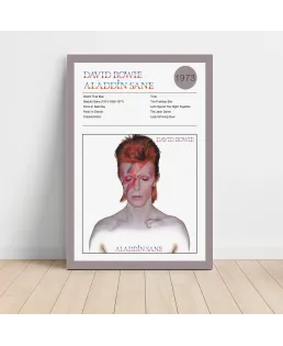 David Bowie - Aladdin Sane Fine Art Album Poster