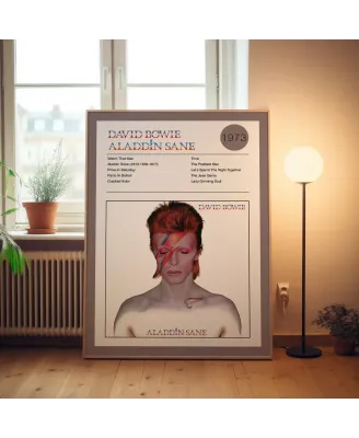 David Bowie - Aladdin Sane Fine Art Album Poster