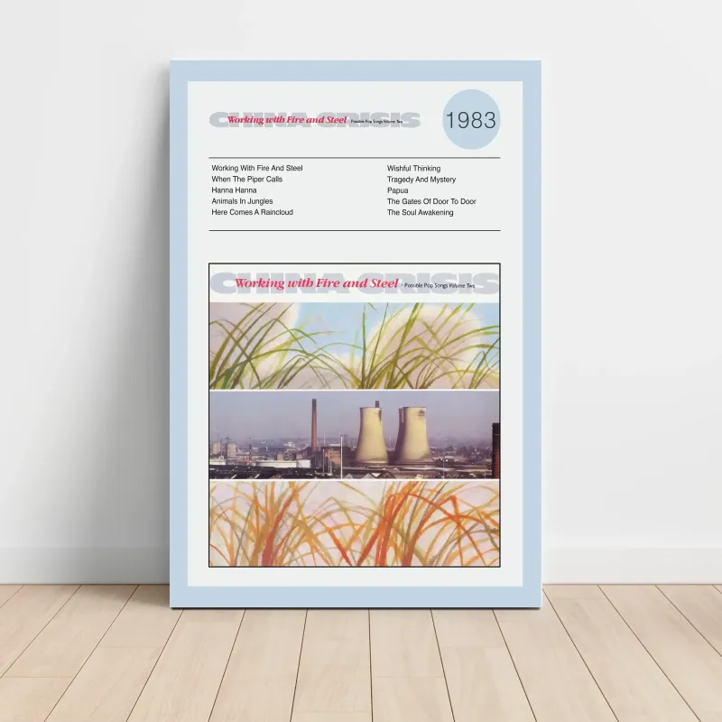 China Crisis – Working With Fire And Steel Fine Art Album Poster
