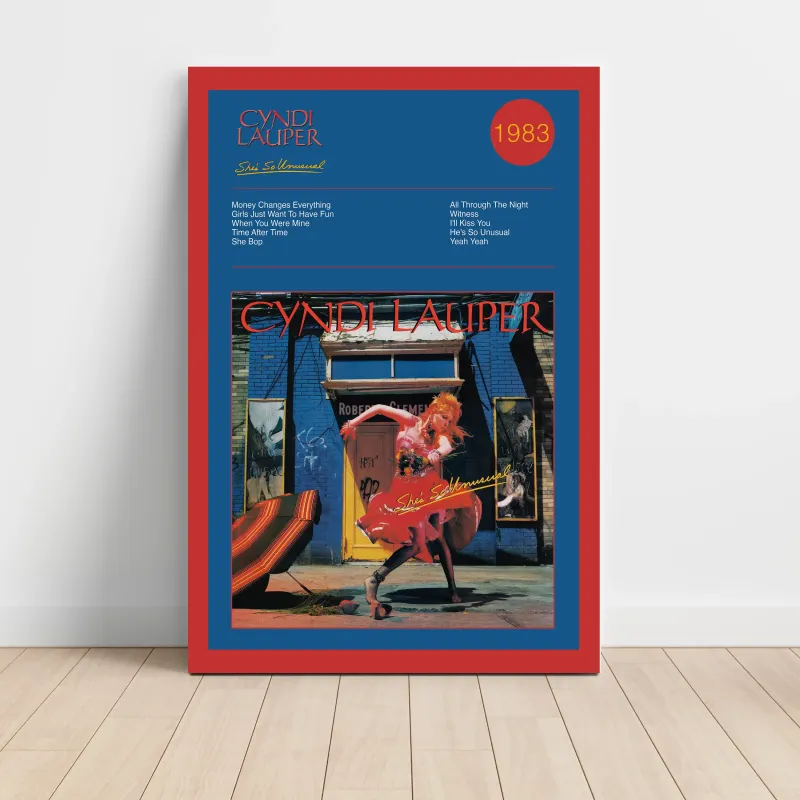 Cyndi Lauper – She's So Unusual Fine Art Album Poster