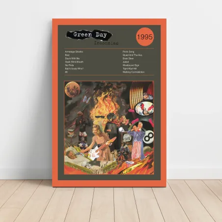 Green Day – Insomniac Fine Art Album Poster - Music Decor