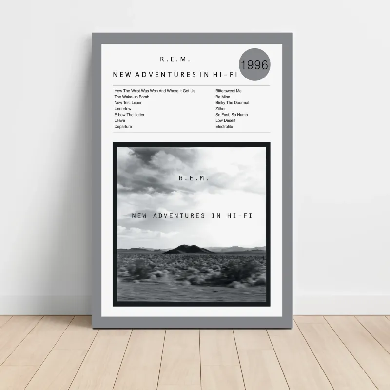 R.E.M. – New Adventures In HiFi Fine Art Album Poster