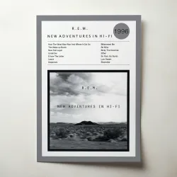 R.E.M. – New Adventures In HiFi Fine Art Album Poster