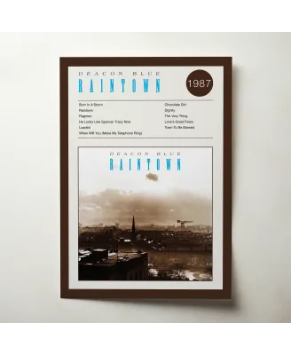 Deacon Blue – Raintown Fine Art Album Poster