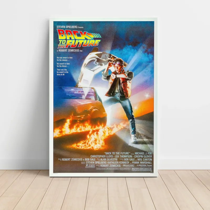 Back to the Future (1985) Fine Art Movie Poster