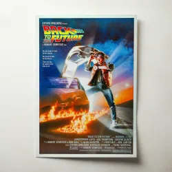 Back to the Future (1985) Fine Art Movie Poster