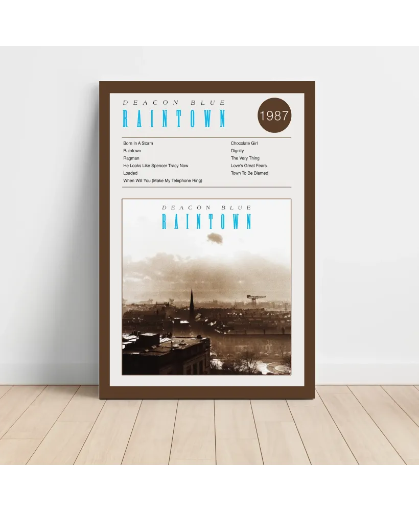 Deacon Blue – Raintown Fine Art Album Poster